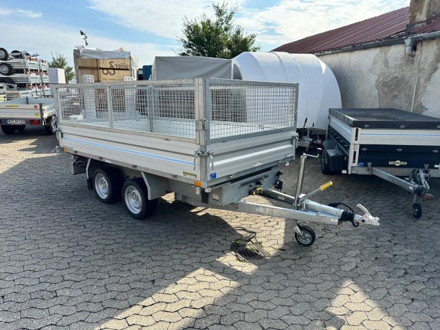Humbaur 3-Seitenkipper HTK 3000.31 Alu, mit Laubgitteraufsatz, 3140 x 1750 x 350 mm, 3,0 to. - קרון נגרר עם מזהיר: תמונה 1 Humbaur 3-Seitenkipper HTK 3000.31 Alu, mit Laubgitteraufsatz, 3140 x 1750 x 350 mm, 3,0 to. - קרון נגרר עם מזהיר: תמונה 1
