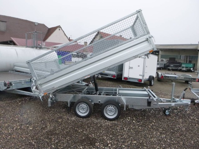 Humbaur 3-Seitenkipper HTK 3500.31 Alu, mit Laubgitteraufsatz - קרון נגרר עם מזהיר: תמונה 2 Humbaur 3-Seitenkipper HTK 3500.31 Alu, mit Laubgitteraufsatz - קרון נגרר עם מזהיר: תמונה 2