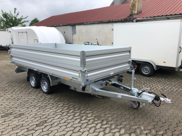 Humbaur 3-Seitenkipper HTK 3500.41 Alu mit BW-Aufsatz, 4100 x 2100 x 350 mm, 3,5 to. - קרון נגרר עם מזהיר: תמונה 1 Humbaur 3-Seitenkipper HTK 3500.41 Alu mit BW-Aufsatz, 4100 x 2100 x 350 mm, 3,5 to. - קרון נגרר עם מזהיר: תמונה 1