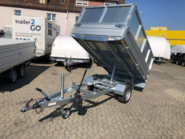 Humbaur HUK 152715 Heckkipper Blechaufsatz 1,5 t. 2680 x 1500 x 300mm - קרון נגרר עם מזהיר: תמונה 5 Humbaur HUK 152715 Heckkipper Blechaufsatz 1,5 t. 2680 x 1500 x 300mm - קרון נגרר עם מזהיר: תמונה 5