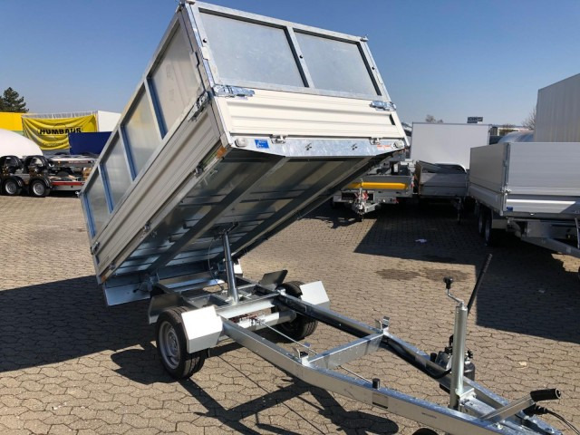 חָדָשׁ קרון נגרר עם מזהיר Humbaur HUK 152715 Heckkipper Blechaufsatz 1,5 t. 2680 x 1500 x 300mm: תמונה 6