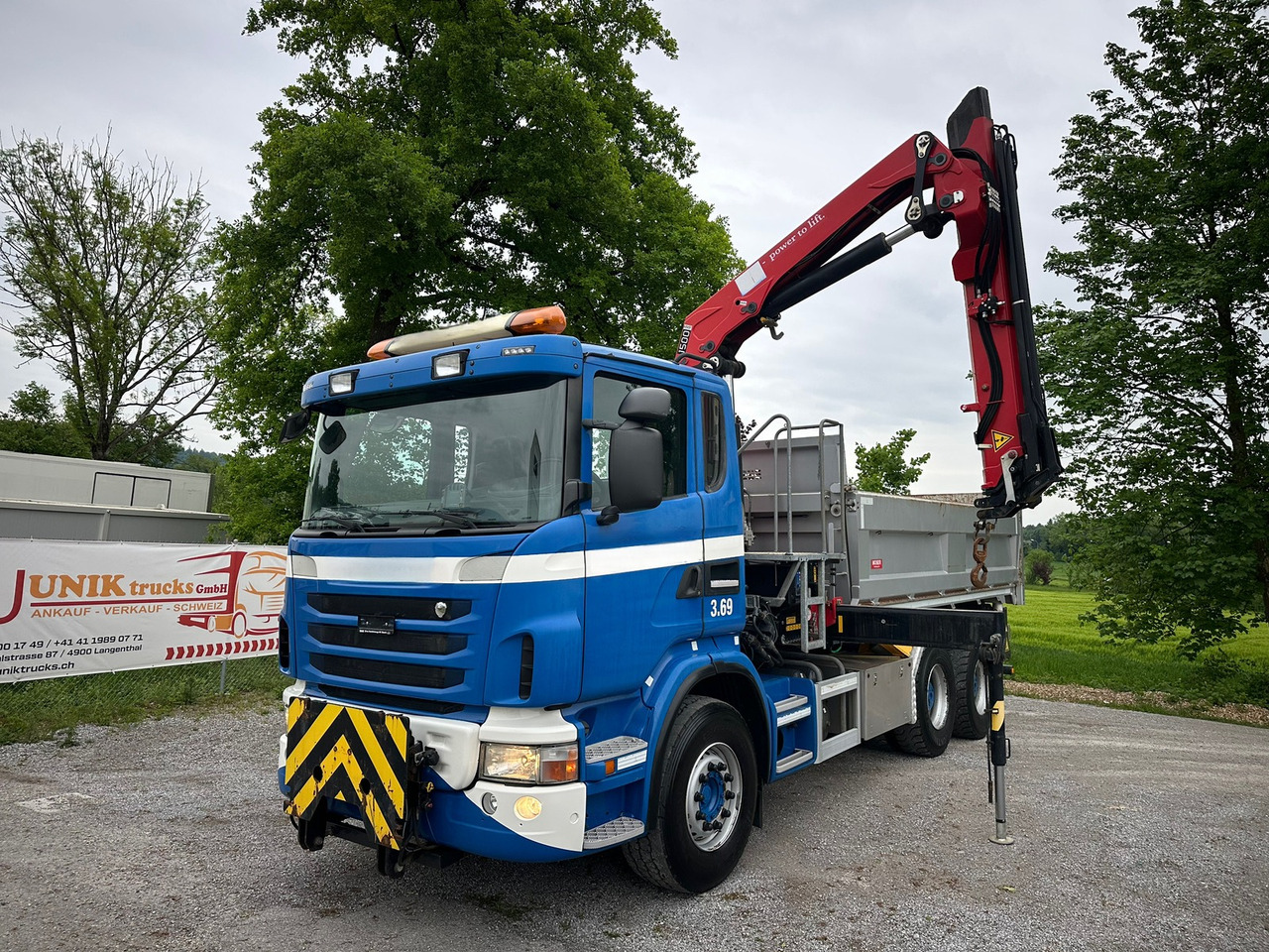 SCANIA G440 6x4 Kran+Kipper ORG-km 57.000 - מזהיר, משאית מנוף: תמונה 1 SCANIA G440 6x4 Kran+Kipper ORG-km 57.000 - מזהיר, משאית מנוף: תמונה 1
