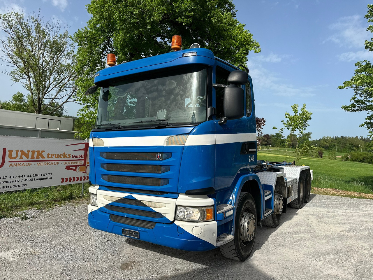 SCANIA G450 8x4 Abrollkipper - משאית הרמת וו: תמונה 1 SCANIA G450 8x4 Abrollkipper - משאית הרמת וו: תמונה 1