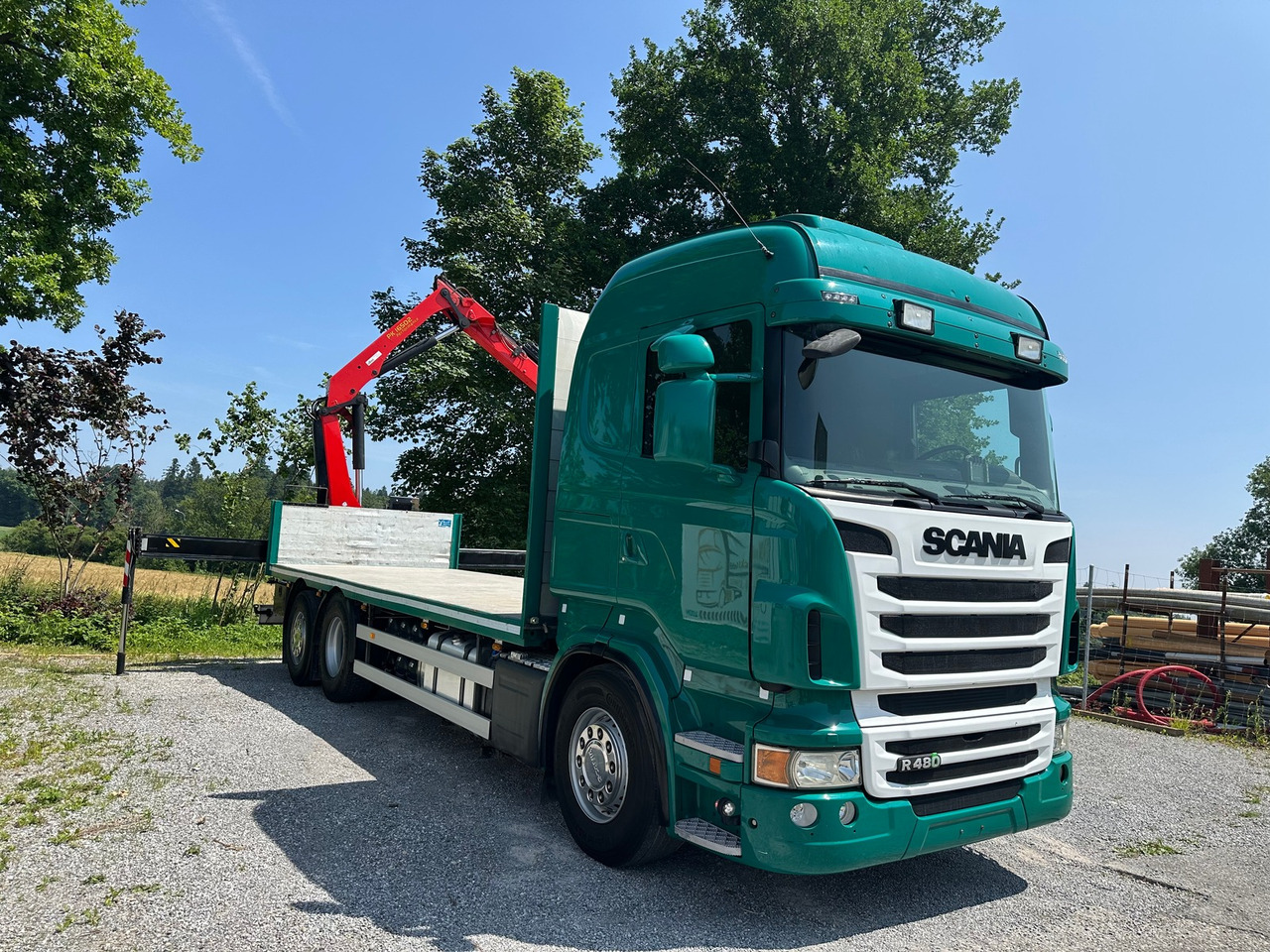 SCANIA R 480 6x2 Palfinger 16502 - משאית צד נופל/ שטוחה, משאית מנוף: תמונה 3 SCANIA R 480 6x2 Palfinger 16502 - משאית צד נופל/ שטוחה, משאית מנוף: תמונה 3