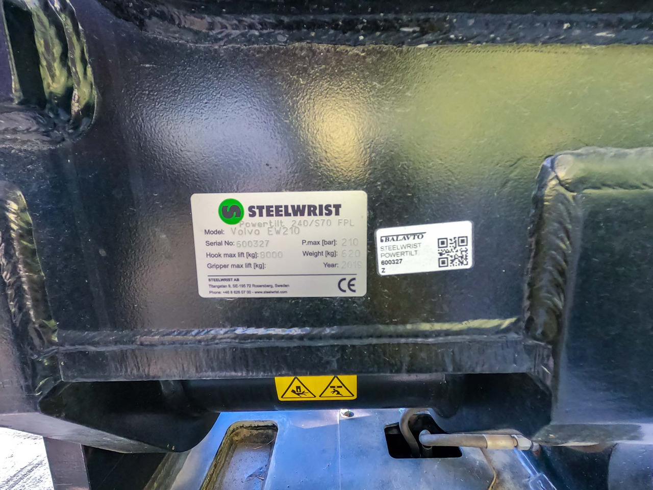 חָדָשׁ טילטרוטטור עבור מכונת בנייה Steelwrist 240/S70 FPL tiltrotator: תמונה 9