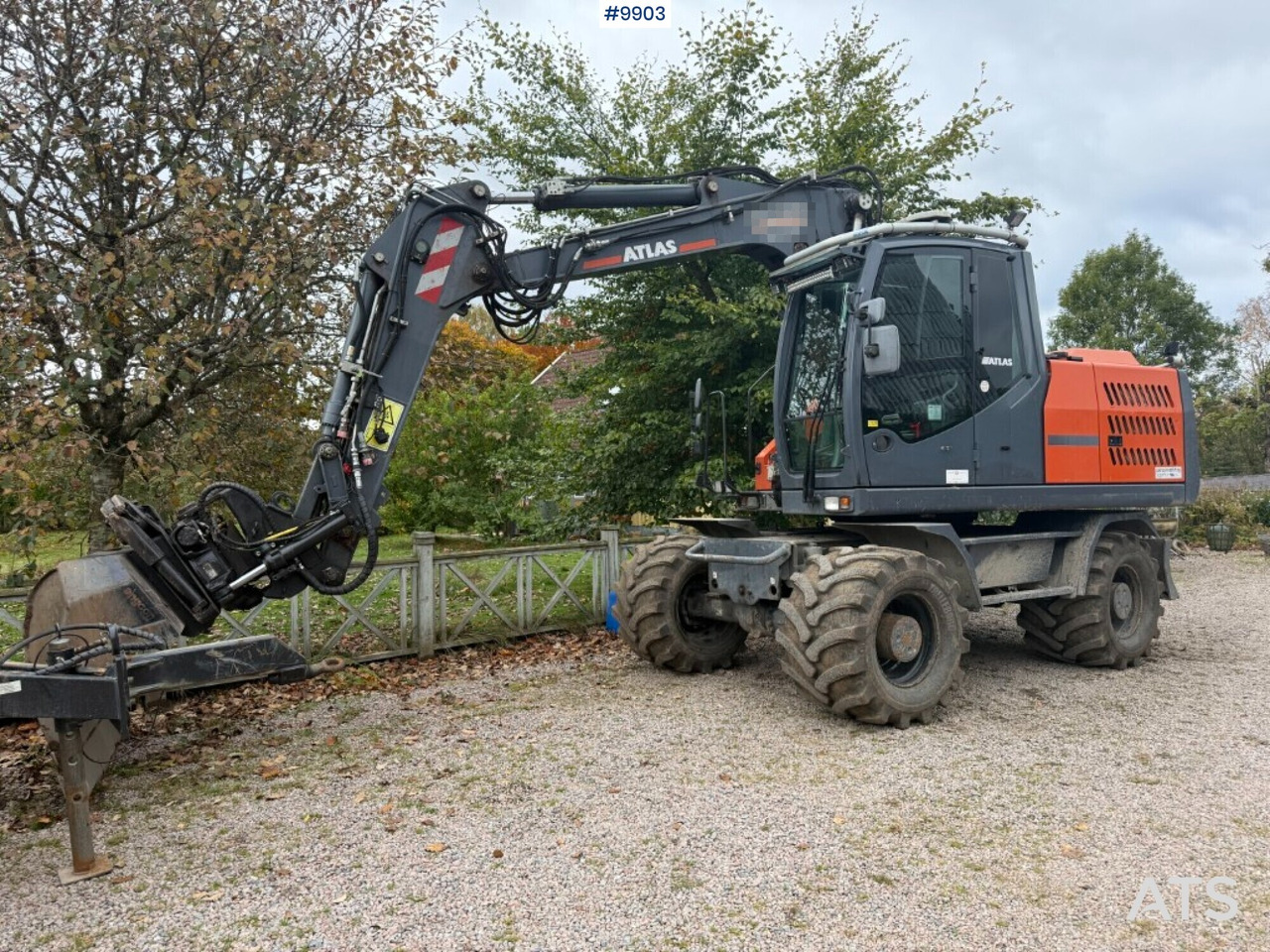 Atlas 160 wheel excavator with tiltrotator and attachments - מחפר גלגלים: תמונה 1 Atlas 160 wheel excavator with tiltrotator and attachments - מחפר גלגלים: תמונה 1