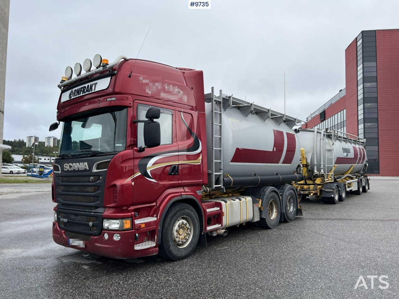 Bulk transport vehicle, Scania R730 with SITE AL-41-TPIK-4AK trailer - משאית מכל: תמונה 2 Bulk transport vehicle, Scania R730 with SITE AL-41-TPIK-4AK trailer - משאית מכל: תמונה 2