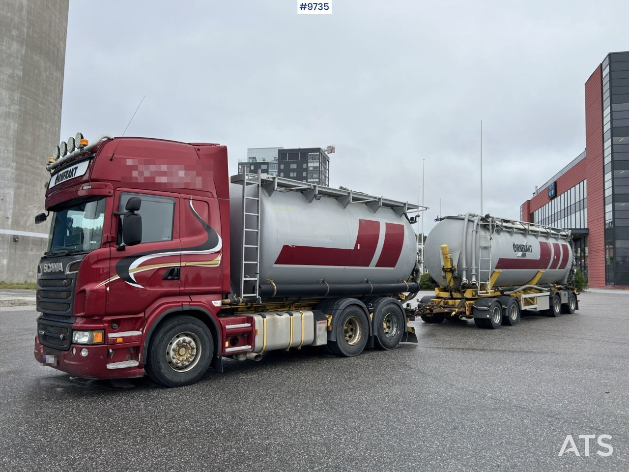 Bulk transport vehicle, Scania R730 with SITE AL-41-TPIK-4AK trailer - משאית מכל: תמונה 1 Bulk transport vehicle, Scania R730 with SITE AL-41-TPIK-4AK trailer - משאית מכל: תמונה 1