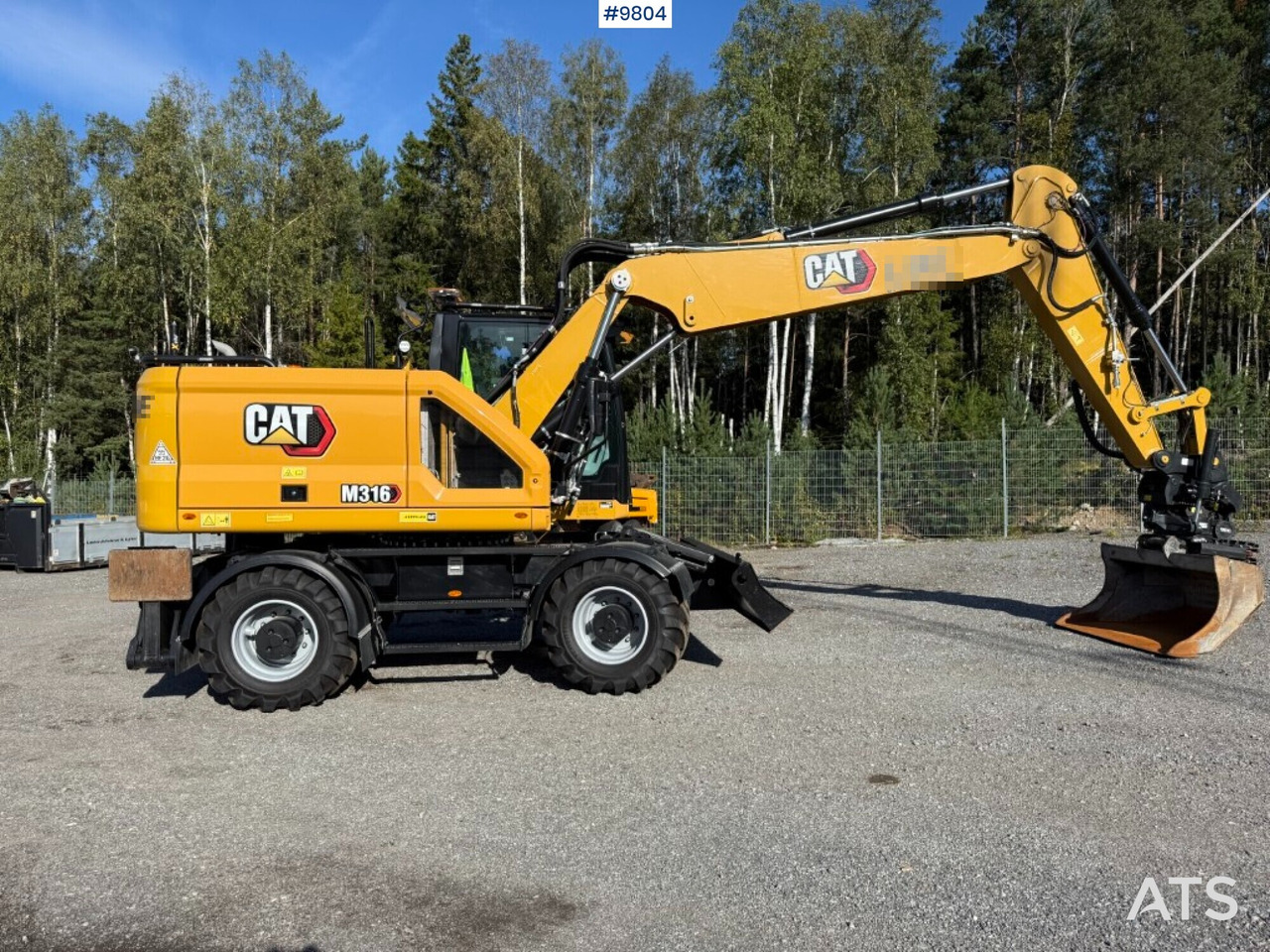 CAT M316 wheel excavator with tiltrotator, 3D excavation system, and grader bucket - מחפר גלגלים: תמונה 2 CAT M316 wheel excavator with tiltrotator, 3D excavation system, and grader bucket - מחפר גלגלים: תמונה 2