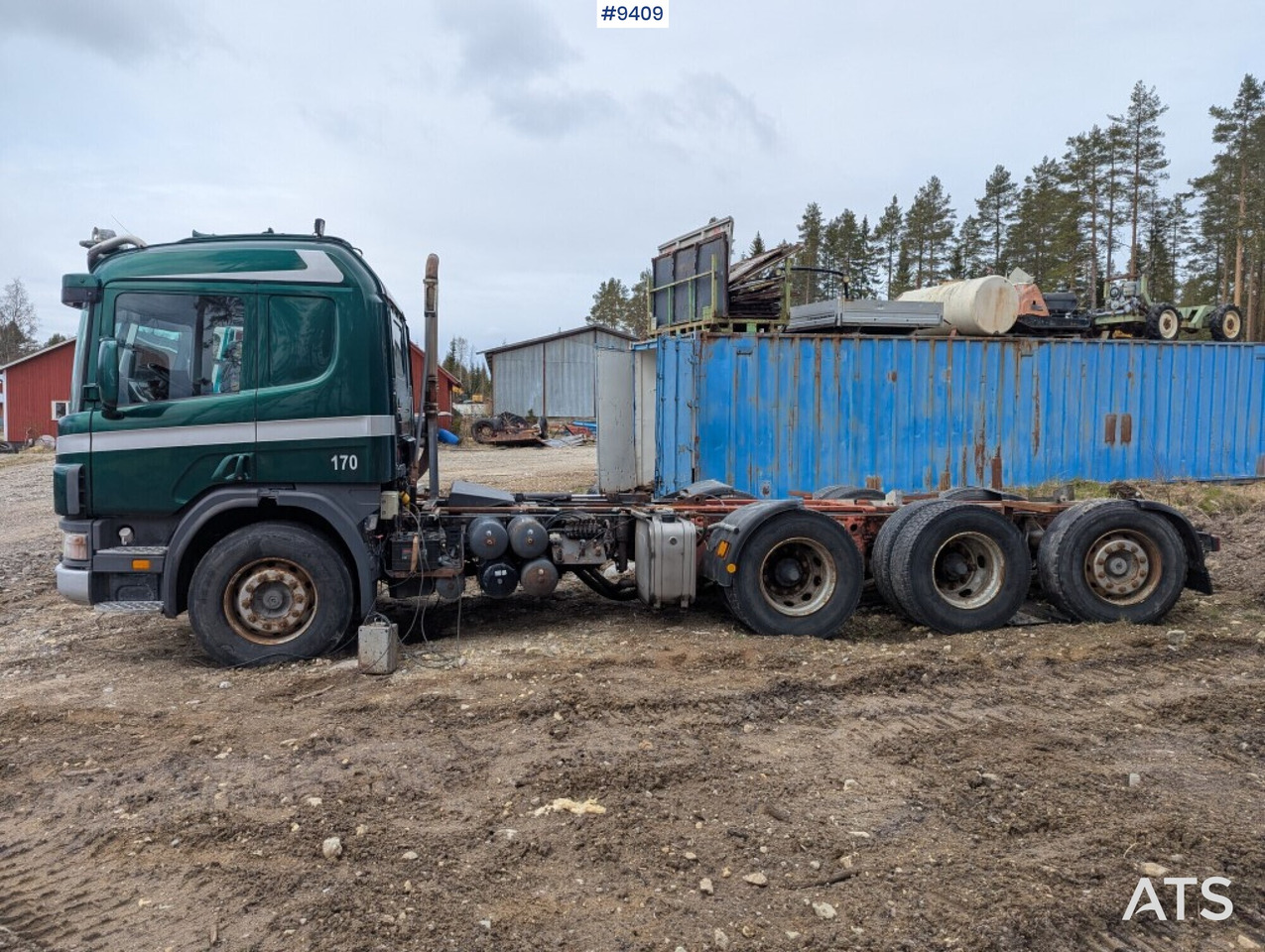 Chassi Scania P124 8X4 (see video) - משאית עם שלדת תא: תמונה 2 Chassi Scania P124 8X4 (see video) - משאית עם שלדת תא: תמונה 2