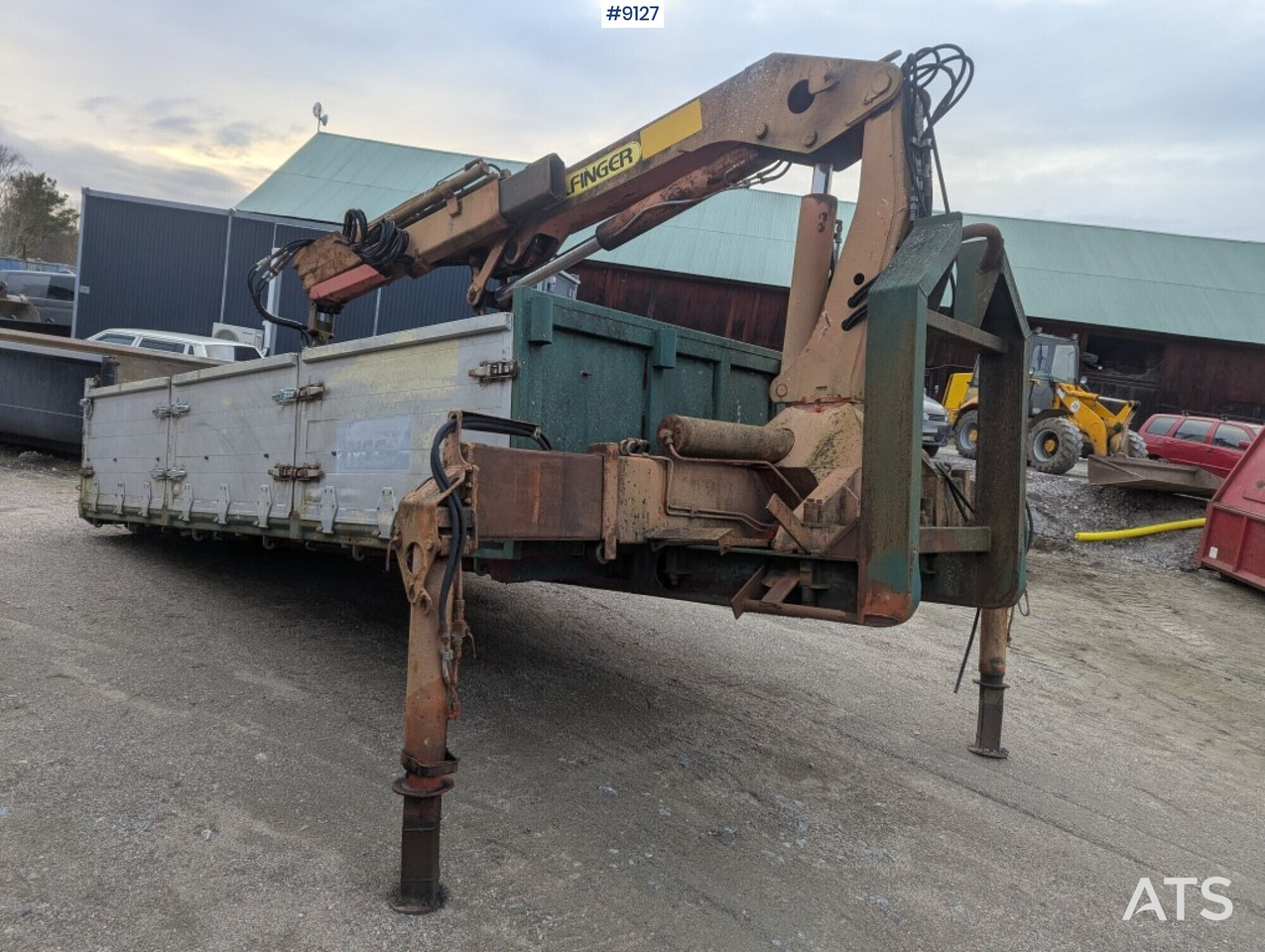 Crane flatbed Palfinger with rotator and bucket - גוף שטוח, משאית מנוף: תמונה 2 Crane flatbed Palfinger with rotator and bucket - גוף שטוח, משאית מנוף: תמונה 2