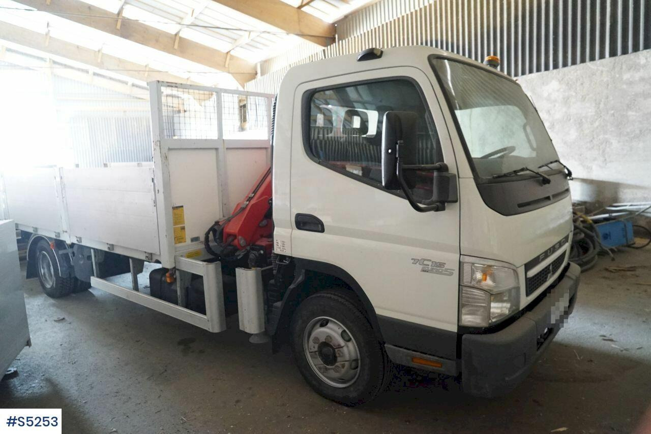 Crane truck with flat Mitsubishi Canter 7C15 - משאית מנוף: תמונה 1 Crane truck with flat Mitsubishi Canter 7C15 - משאית מנוף: תמונה 1