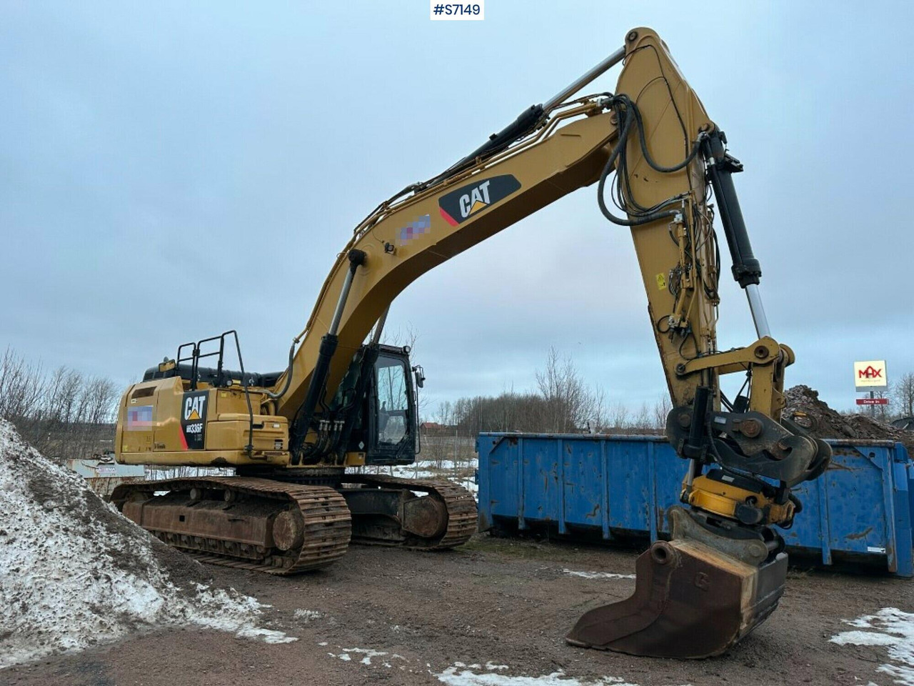 Excavator Cat 336F LXE with rotor - מחפר: תמונה 1 Excavator Cat 336F LXE with rotor - מחפר: תמונה 1