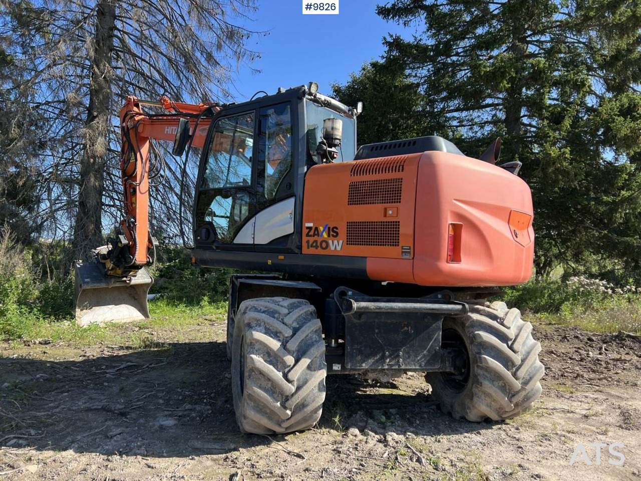 Hitachi ZX140 W-5B with rotor and planer bucket - מחפר גלגלים: תמונה 2 Hitachi ZX140 W-5B with rotor and planer bucket - מחפר גלגלים: תמונה 2