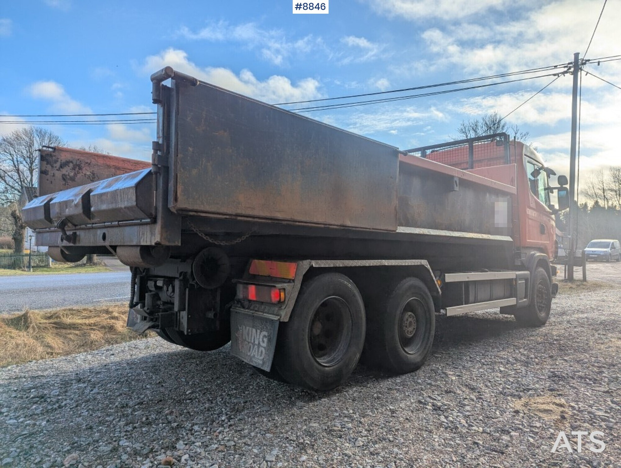 Hook Truck Scania R124BG 6x2 with gravel flatbed (SEE VIDEO) - משאית הרמת וו: תמונה 4 Hook Truck Scania R124BG 6x2 with gravel flatbed (SEE VIDEO) - משאית הרמת וו: תמונה 4