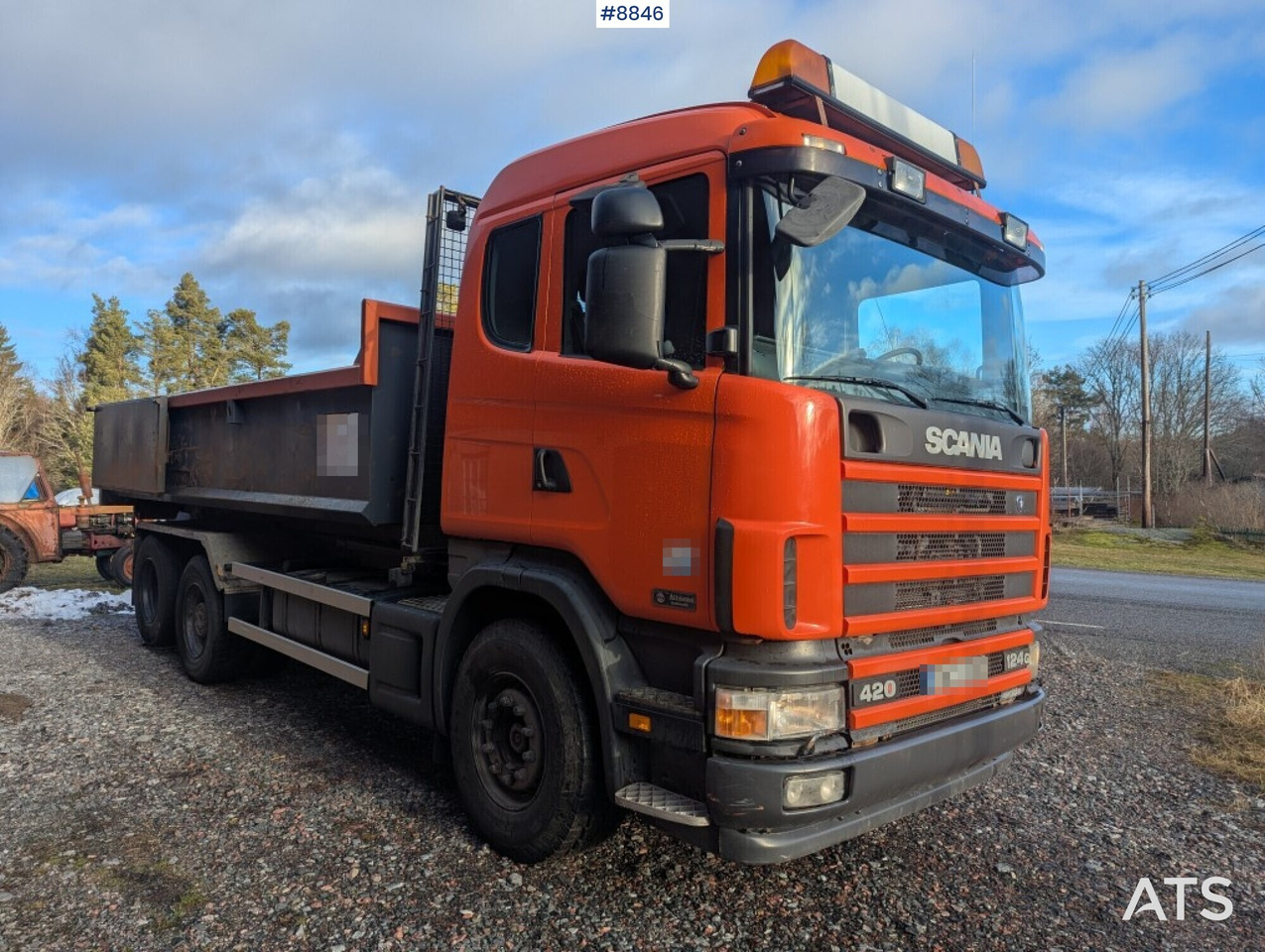 Hook Truck Scania R124BG 6x2 with gravel flatbed (SEE VIDEO) - משאית הרמת וו: תמונה 2 Hook Truck Scania R124BG 6x2 with gravel flatbed (SEE VIDEO) - משאית הרמת וו: תמונה 2