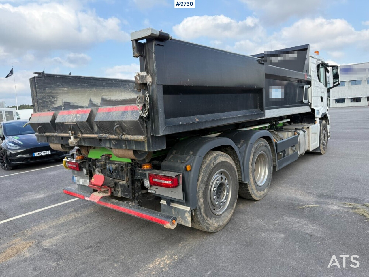 הַחכָּרָה  Hook lift MAN TGS 26.510 with crane flatbed and gravel flatbed Hook lift MAN TGS 26.510 with crane flatbed and gravel flatbed: תמונה 6