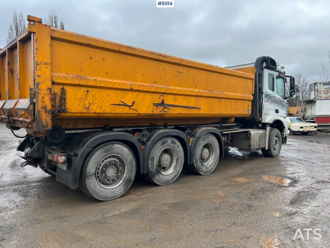 Hooklift Truck Mercedes-Benz Arocs with plow attachments - משאית הרמת וו: תמונה 4 Hooklift Truck Mercedes-Benz Arocs with plow attachments - משאית הרמת וו: תמונה 4