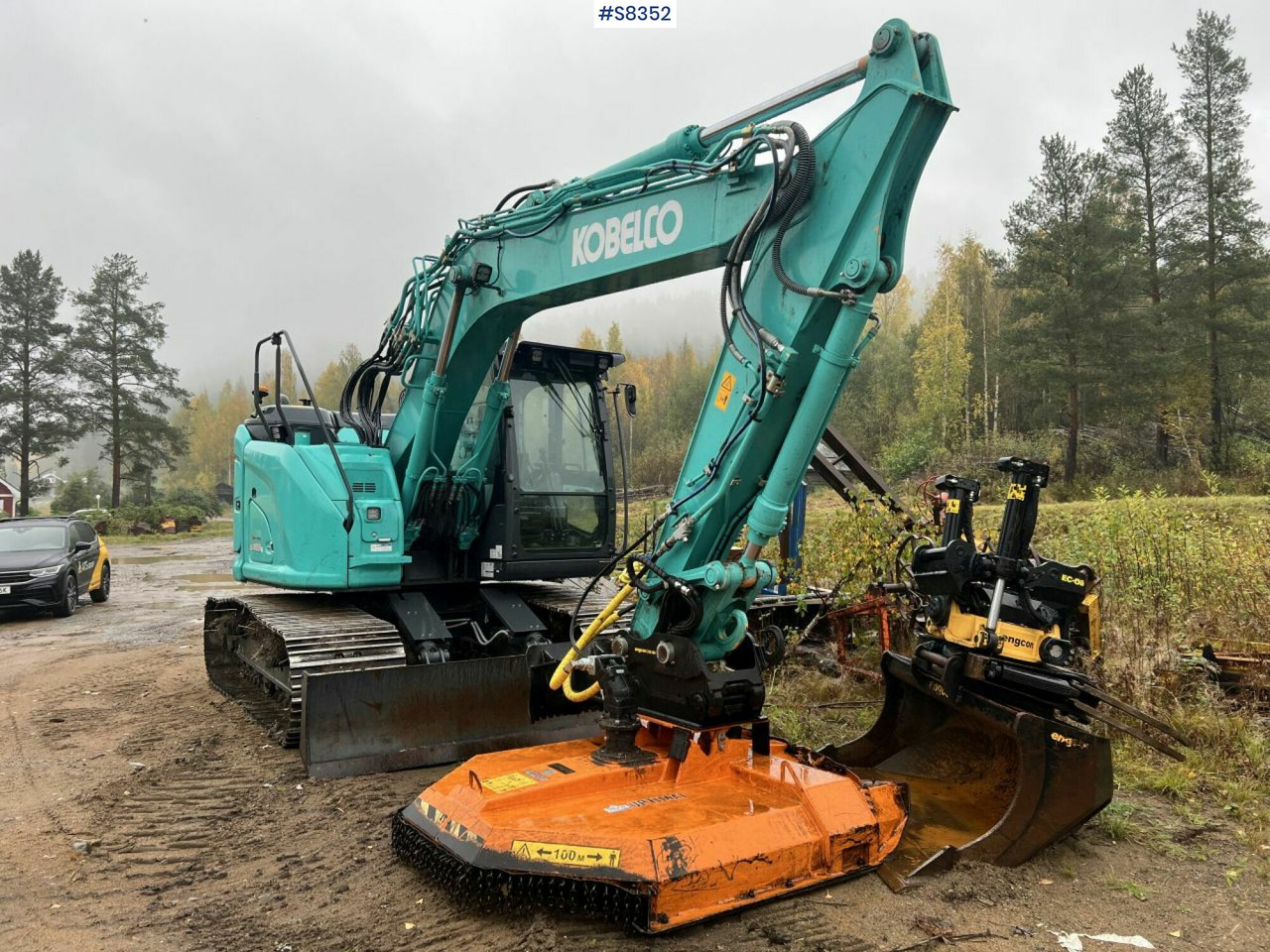 KOBELCO SK140 SRLC-7 with Trejon Cutting unit and Engcon tiltrotator (SEE VIDEO) - מחפר סורק: תמונה 2 KOBELCO SK140 SRLC-7 with Trejon Cutting unit and Engcon tiltrotator (SEE VIDEO) - מחפר סורק: תמונה 2