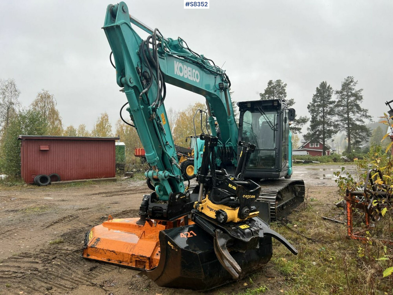 KOBELCO SK140 SRLC-7 with Trejon Cutting unit and Engcon tiltrotator (SEE VIDEO) - מחפר סורק: תמונה 1 KOBELCO SK140 SRLC-7 with Trejon Cutting unit and Engcon tiltrotator (SEE VIDEO) - מחפר סורק: תמונה 1