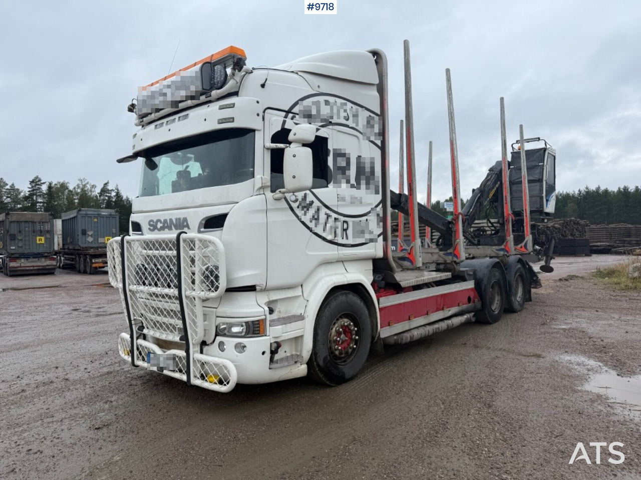 Log truck Scania R520 with crane - משאית עץ, משאית מנוף: תמונה 1 Log truck Scania R520 with crane - משאית עץ, משאית מנוף: תמונה 1