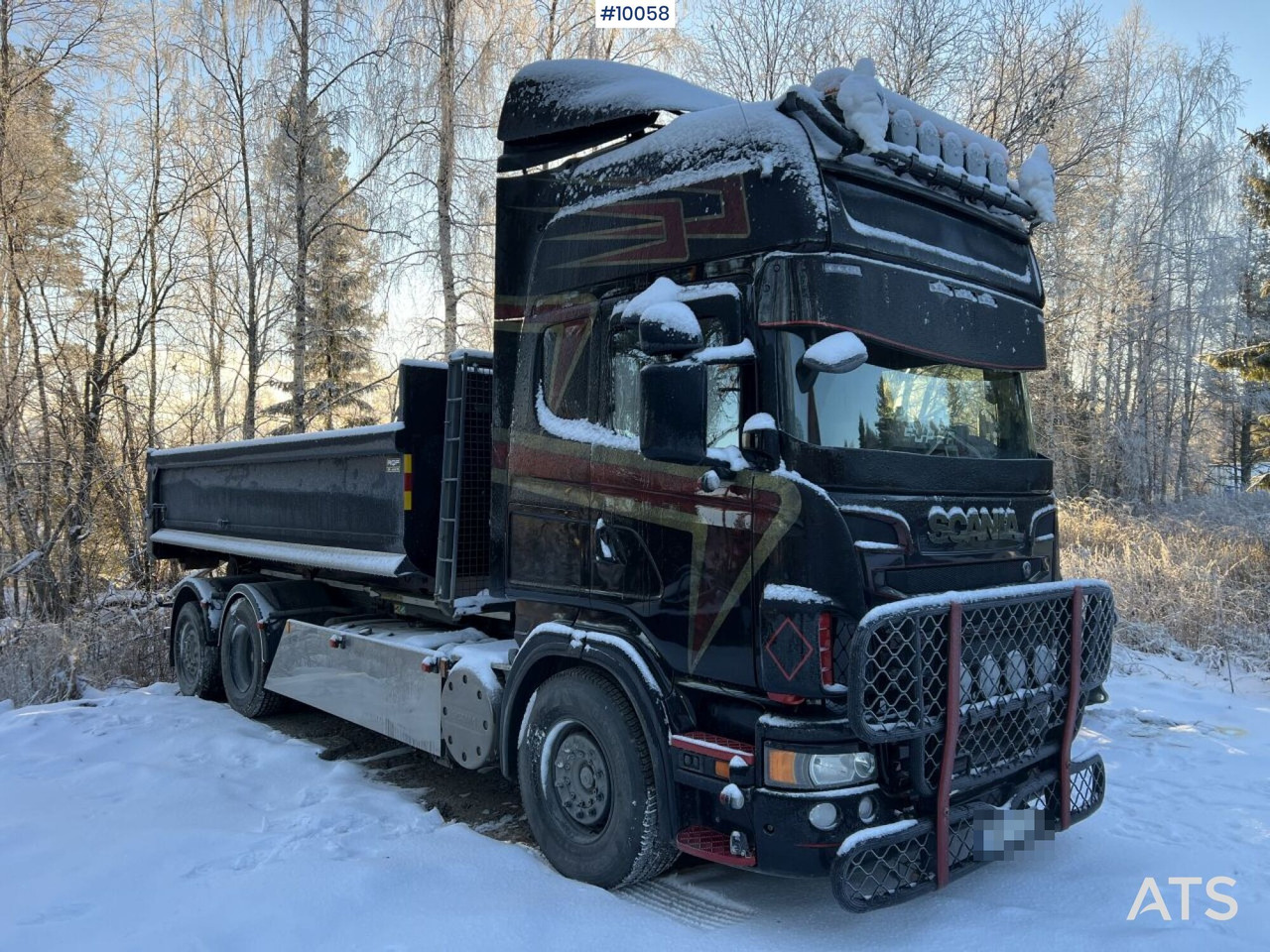 Scania R730 Hooklift truck with double flatbed - משאית הרמת וו: תמונה 1 Scania R730 Hooklift truck with double flatbed - משאית הרמת וו: תמונה 1