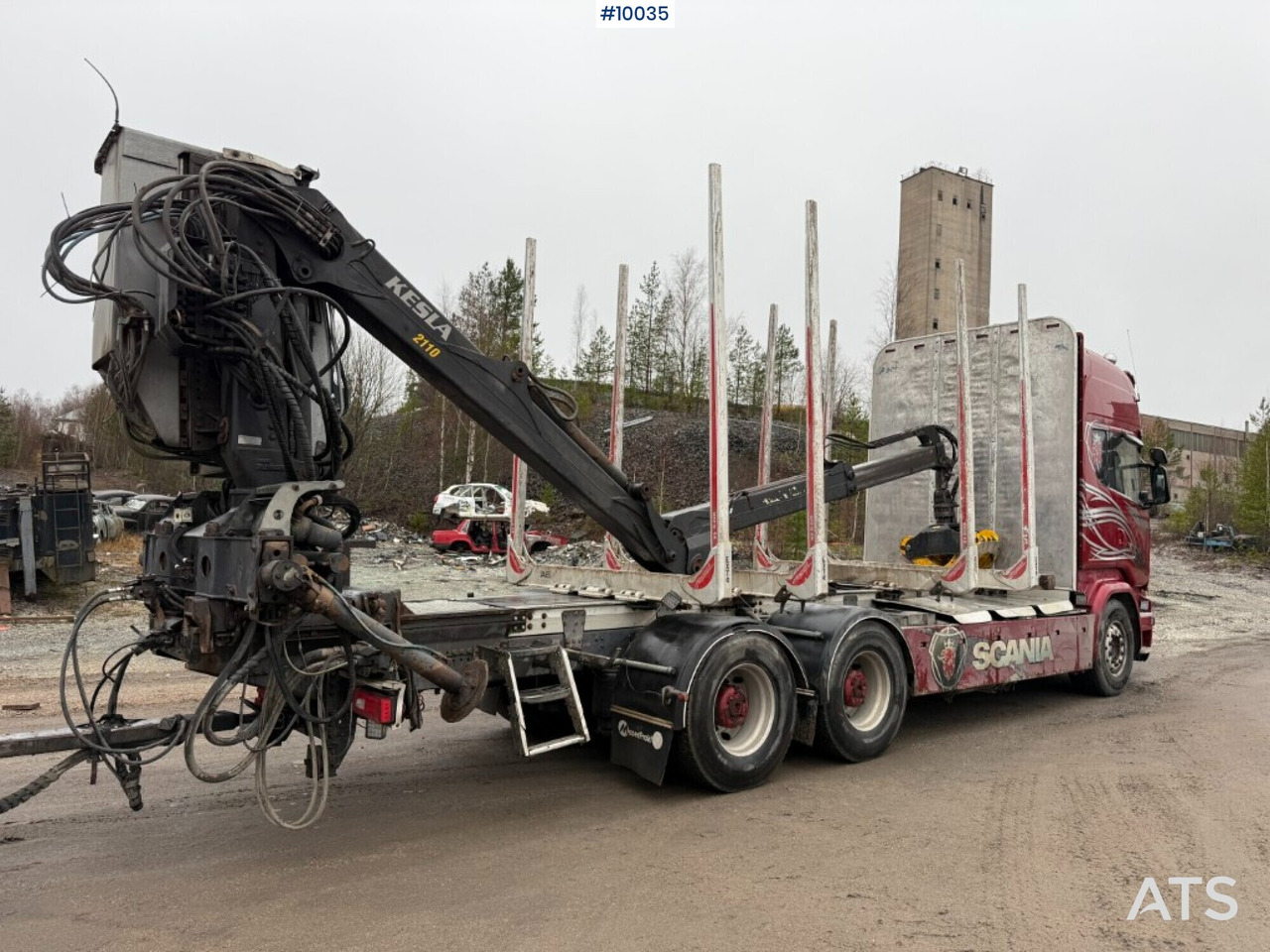 Scania R730 timber truck with crane and trailer (VIDEO) - משאית עץ, משאית מנוף: תמונה 4 Scania R730 timber truck with crane and trailer (VIDEO) - משאית עץ, משאית מנוף: תמונה 4