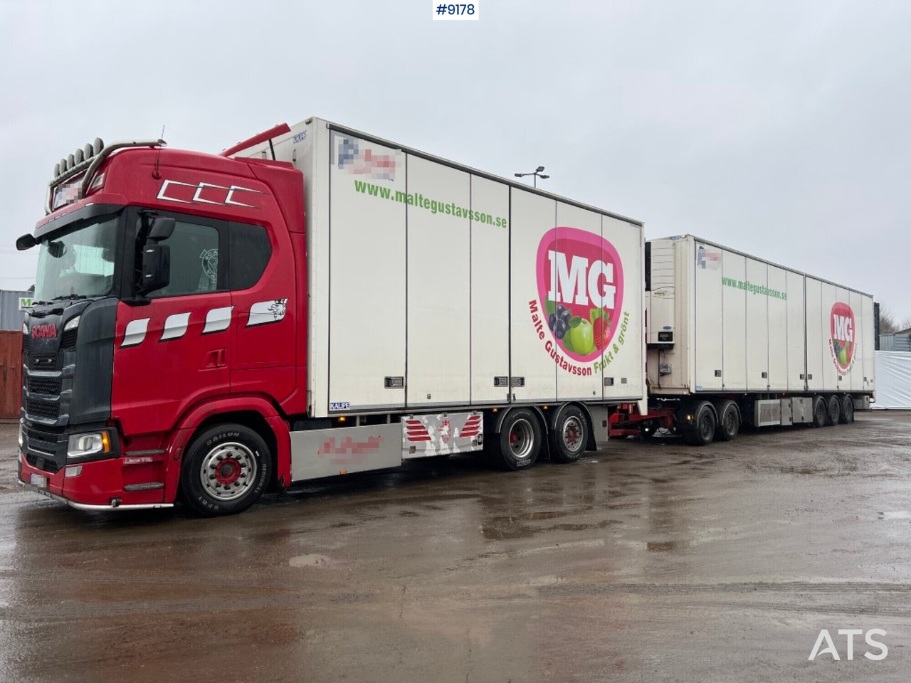 Scania refrigerated truck with trailer double units and dolly - משאית קירור: תמונה 1 Scania refrigerated truck with trailer double units and dolly - משאית קירור: תמונה 1