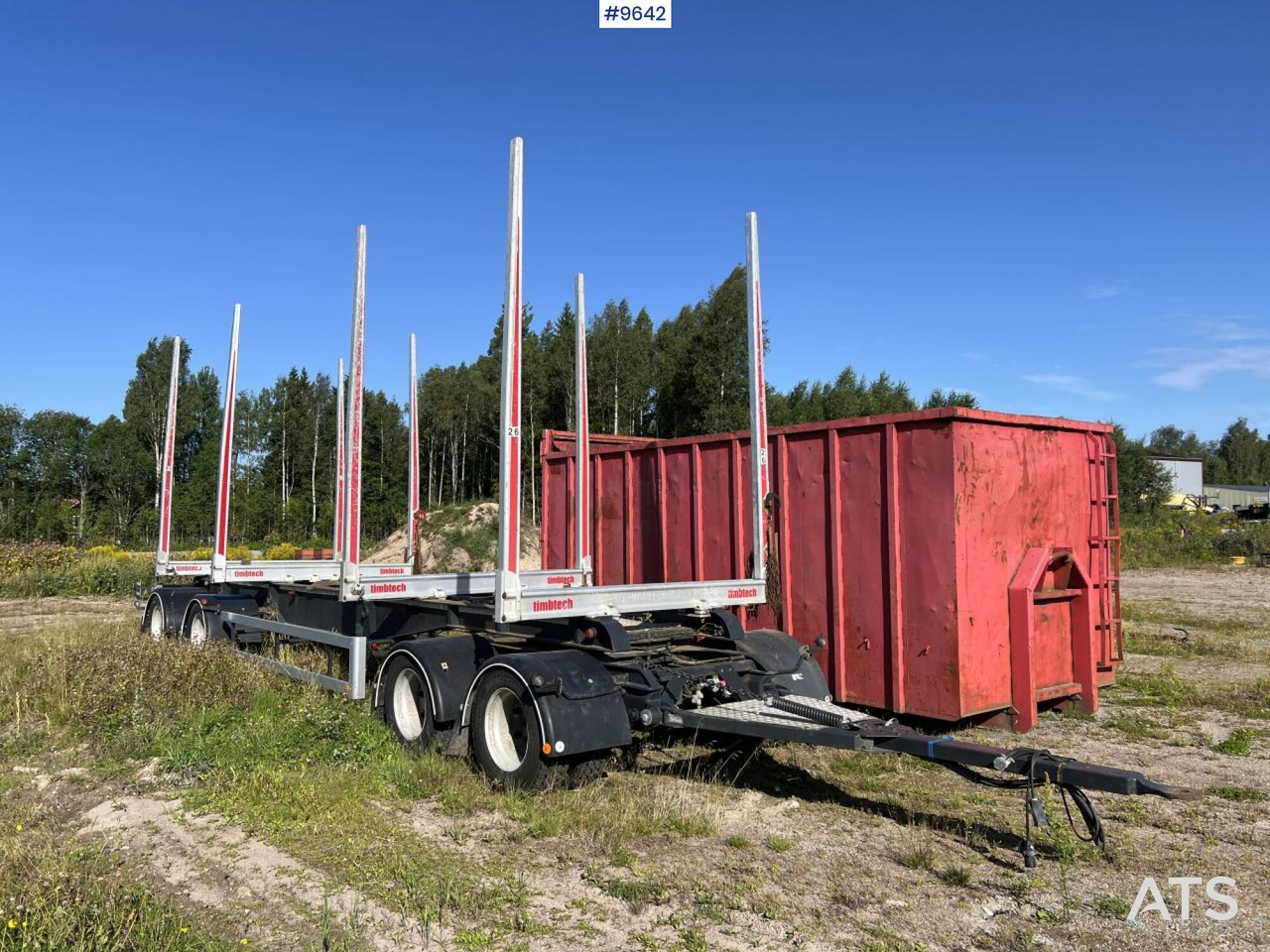 Timber trailer AM TRAILER SF4-S - קרון נגרר לעץ: תמונה 1 Timber trailer AM TRAILER SF4-S - קרון נגרר לעץ: תמונה 1