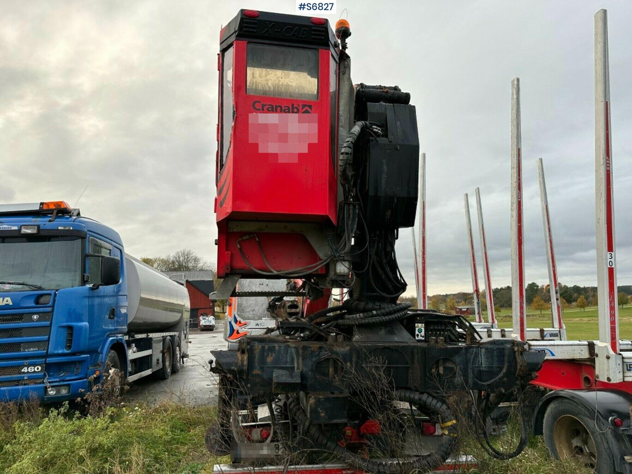 משאית עץ Timber truck Mercedes-Benz Arocs 2863 with crane: תמונה 8