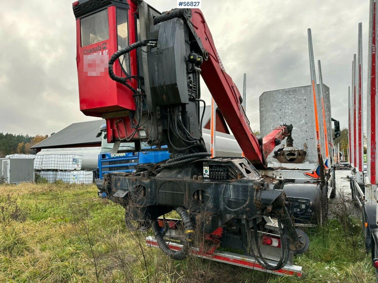 משאית עץ Timber truck Mercedes-Benz Arocs 2863 with crane: תמונה 9