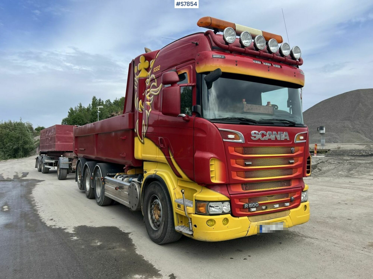 Tipper Truck Scania R500 with side tipper and ORY T 10 Tipper trailer - מזהיר, קרון נגרר עם מזהיר: תמונה 2 Tipper Truck Scania R500 with side tipper and ORY T 10 Tipper trailer - מזהיר, קרון נגרר עם מזהיר: תמונה 2