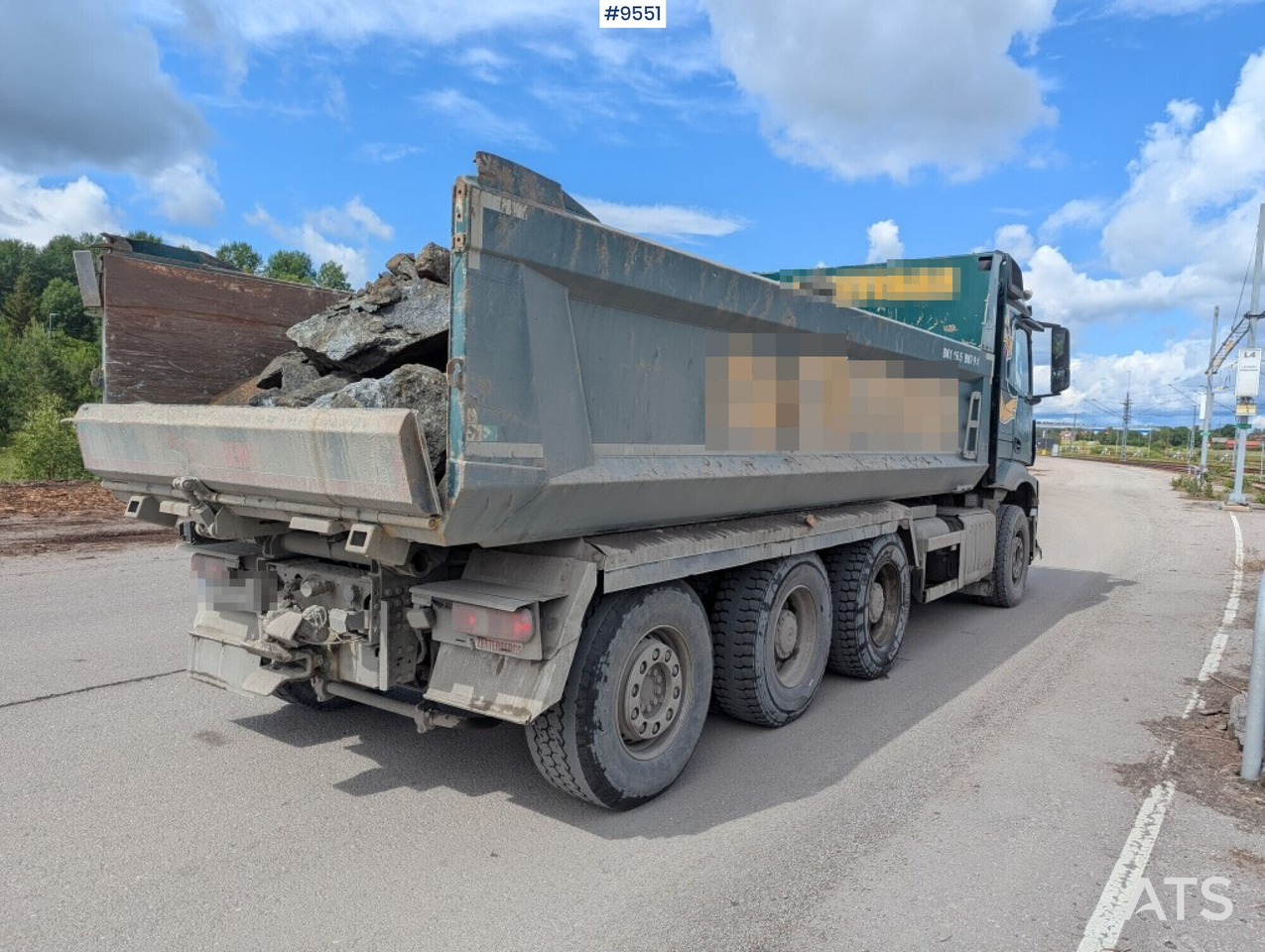 Tipper truck Mercedes Benz Arocs 3253 with Zetterberg flatbed - מזהיר: תמונה 5 Tipper truck Mercedes Benz Arocs 3253 with Zetterberg flatbed - מזהיר: תמונה 5