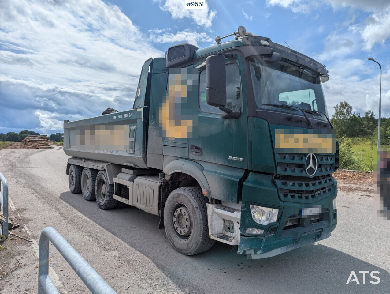 Tipper truck Mercedes Benz Arocs 3253 with Zetterberg flatbed - מזהיר: תמונה 2 Tipper truck Mercedes Benz Arocs 3253 with Zetterberg flatbed - מזהיר: תמונה 2