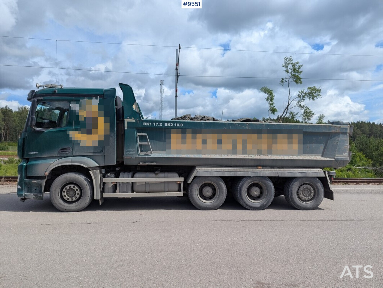 Tipper truck Mercedes Benz Arocs 3253 with Zetterberg flatbed - מזהיר: תמונה 3 Tipper truck Mercedes Benz Arocs 3253 with Zetterberg flatbed - מזהיר: תמונה 3