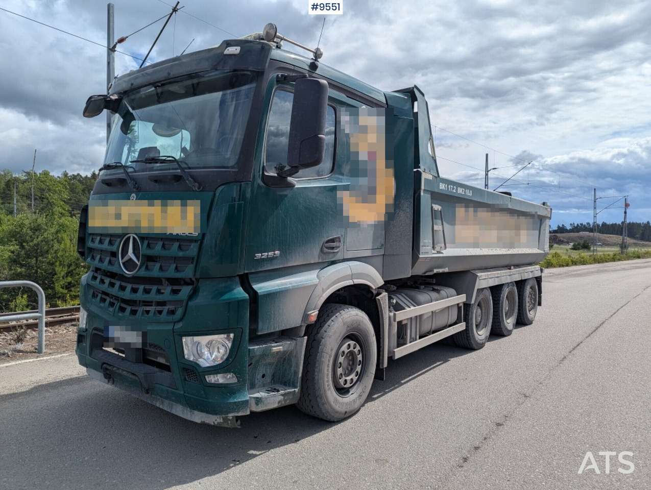 Tipper truck Mercedes Benz Arocs 3253 with Zetterberg flatbed - מזהיר: תמונה 1 Tipper truck Mercedes Benz Arocs 3253 with Zetterberg flatbed - מזהיר: תמונה 1