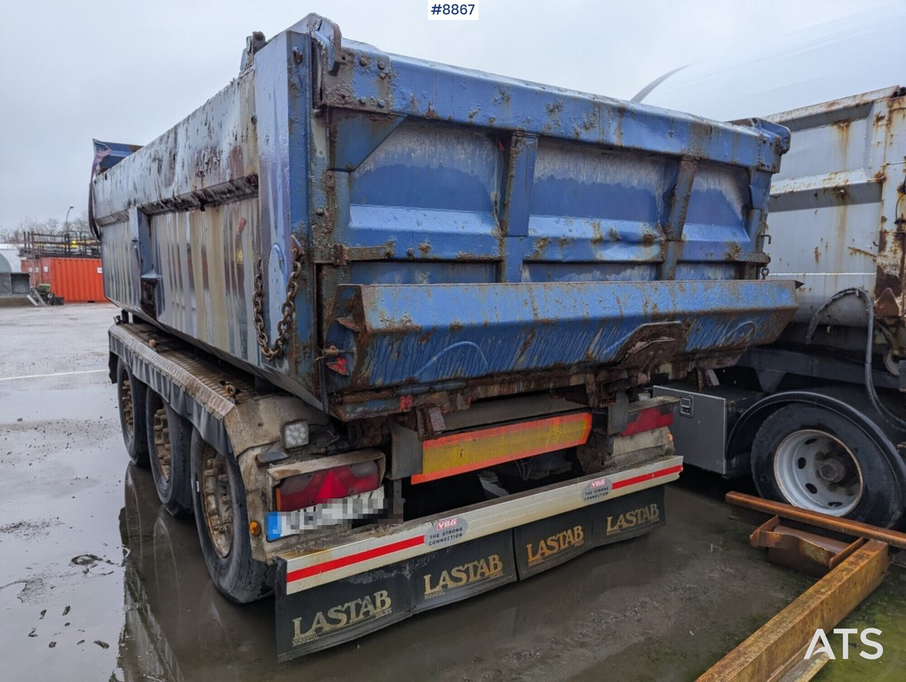 Tipper wagon Istrail TN144 3-axle - קרון נגרר עם מזהיר: תמונה 1 Tipper wagon Istrail TN144 3-axle - קרון נגרר עם מזהיר: תמונה 1