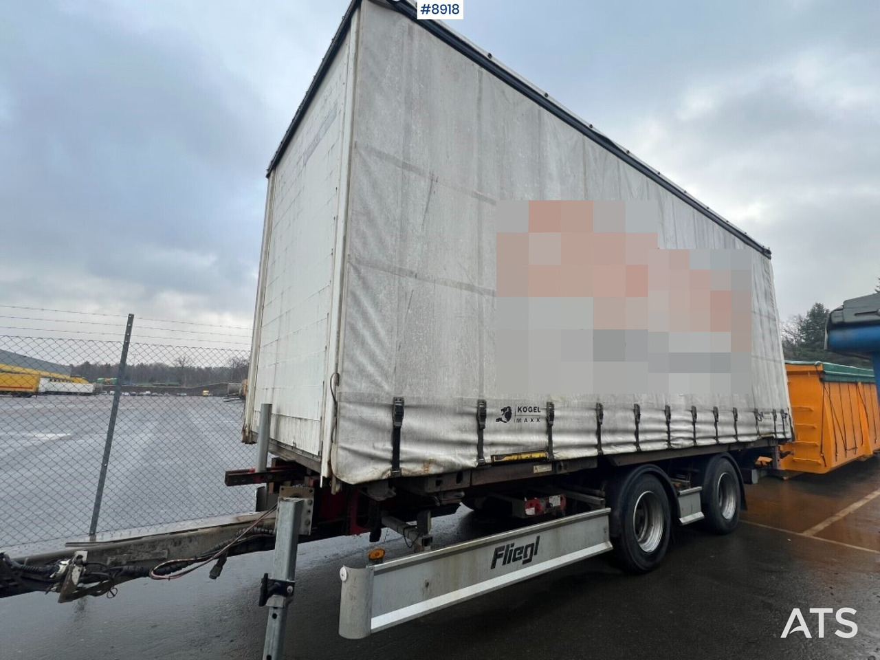 Trailer - FLIEGL TWP 200J - קרון נגרר עם וילונות צד: תמונה 1 Trailer - FLIEGL TWP 200J - קרון נגרר עם וילונות צד: תמונה 1