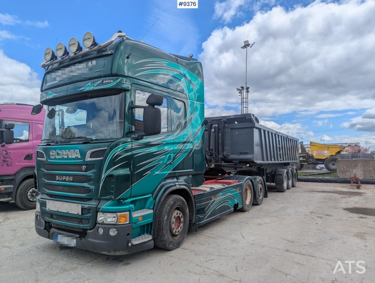 Truck unit Scania R730 V8 6X2 with RKP tipping trailer (VIDEO) - יחידת טרקטור: תמונה 1 Truck unit Scania R730 V8 6X2 with RKP tipping trailer (VIDEO) - יחידת טרקטור: תמונה 1
