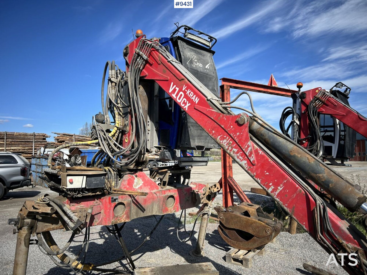 V-kran V10CX,96 - Timber crane, logging crane - עגורן מעמיס עבור משאית: תמונה 4 V-kran V10CX,96 - Timber crane, logging crane - עגורן מעמיס עבור משאית: תמונה 4