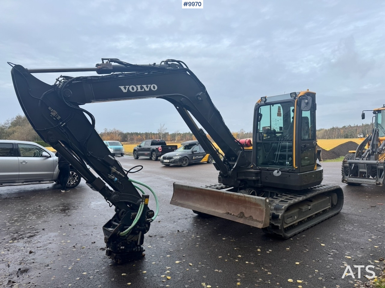 Volvo ECR88D crawler excavator with rotor tilt, 3 buckets, and ripper. 910 hours! - מחפר סורק: תמונה 2 Volvo ECR88D crawler excavator with rotor tilt, 3 buckets, and ripper. 910 hours! - מחפר סורק: תמונה 2