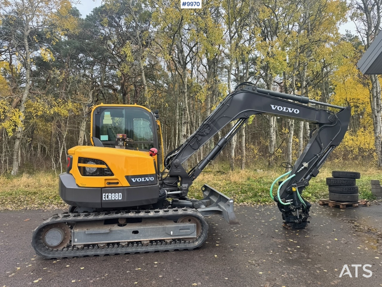 הַחכָּרָה  Volvo ECR88D crawler excavator with rotor tilt, 3 buckets, and ripper. 910 hours! Volvo ECR88D crawler excavator with rotor tilt, 3 buckets, and ripper. 910 hours!: תמונה 9