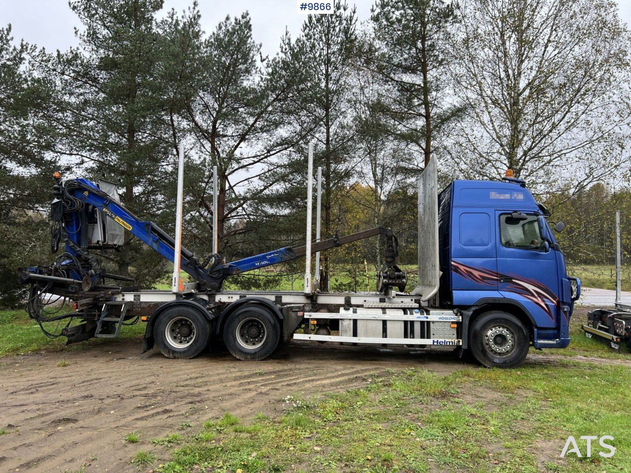 Volvo FH D13 Timber truck with Palfinger M110 crane - משאית עץ: תמונה 3 Volvo FH D13 Timber truck with Palfinger M110 crane - משאית עץ: תמונה 3