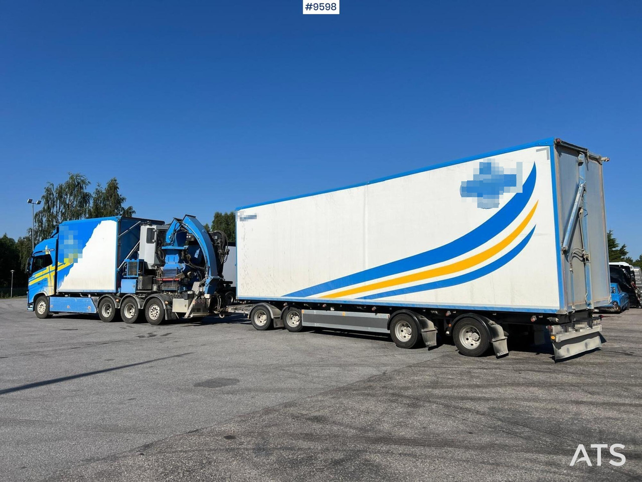מזהיר, משאית מנוף Volvo FH16 8*4 Bruks wood chipper: תמונה 7
