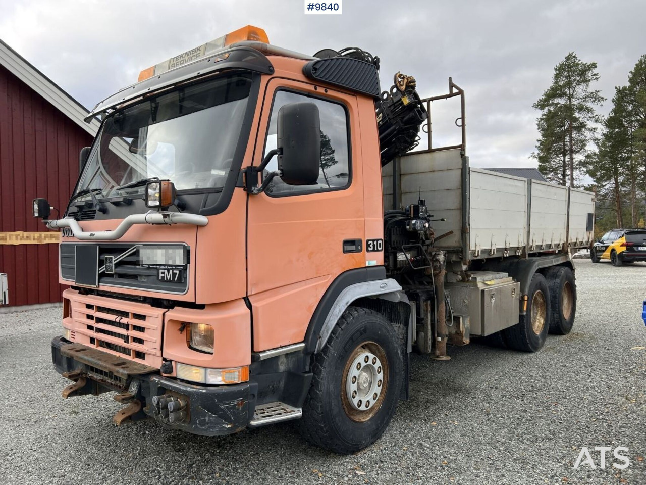 Volvo FM7 crane truck/tipper truck with Hiab 112 (video) - מזהיר: תמונה 1 Volvo FM7 crane truck/tipper truck with Hiab 112 (video) - מזהיר: תמונה 1