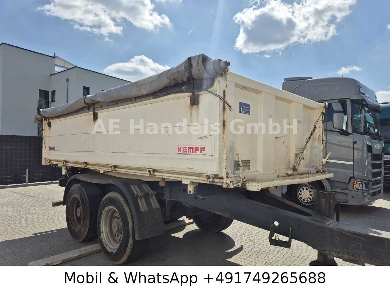 Kempf Tandem 3 Seiten *12m³/Podest/Rollplane/TÜV-11.25 - קרון נגרר עם מזהיר: תמונה 1 Kempf Tandem 3 Seiten *12m³/Podest/Rollplane/TÜV-11.25 - קרון נגרר עם מזהיר: תמונה 1