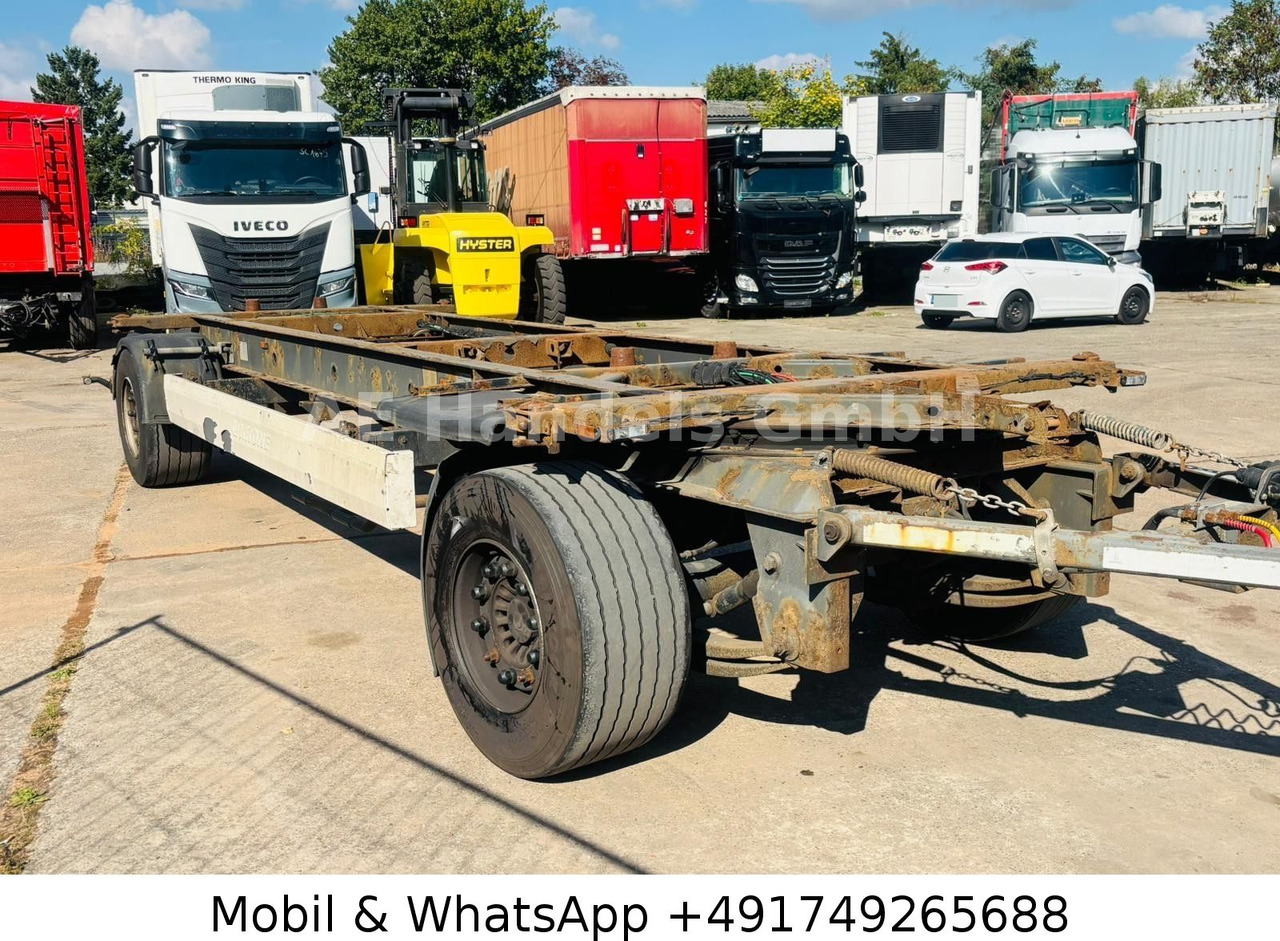 Krone AZW 18 BDF Drehschermel*Scheibenbremsen/VollLuft - קרון נגרר שלדה: תמונה 1 Krone AZW 18 BDF Drehschermel*Scheibenbremsen/VollLuft - קרון נגרר שלדה: תמונה 1