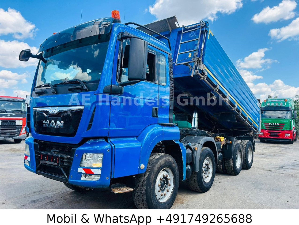 MAN TGS 35.400 M 8x4 BB Dautel Alu *Retarder/15m³ - מזהיר: תמונה 1 MAN TGS 35.400 M 8x4 BB Dautel Alu *Retarder/15m³ - מזהיר: תמונה 1