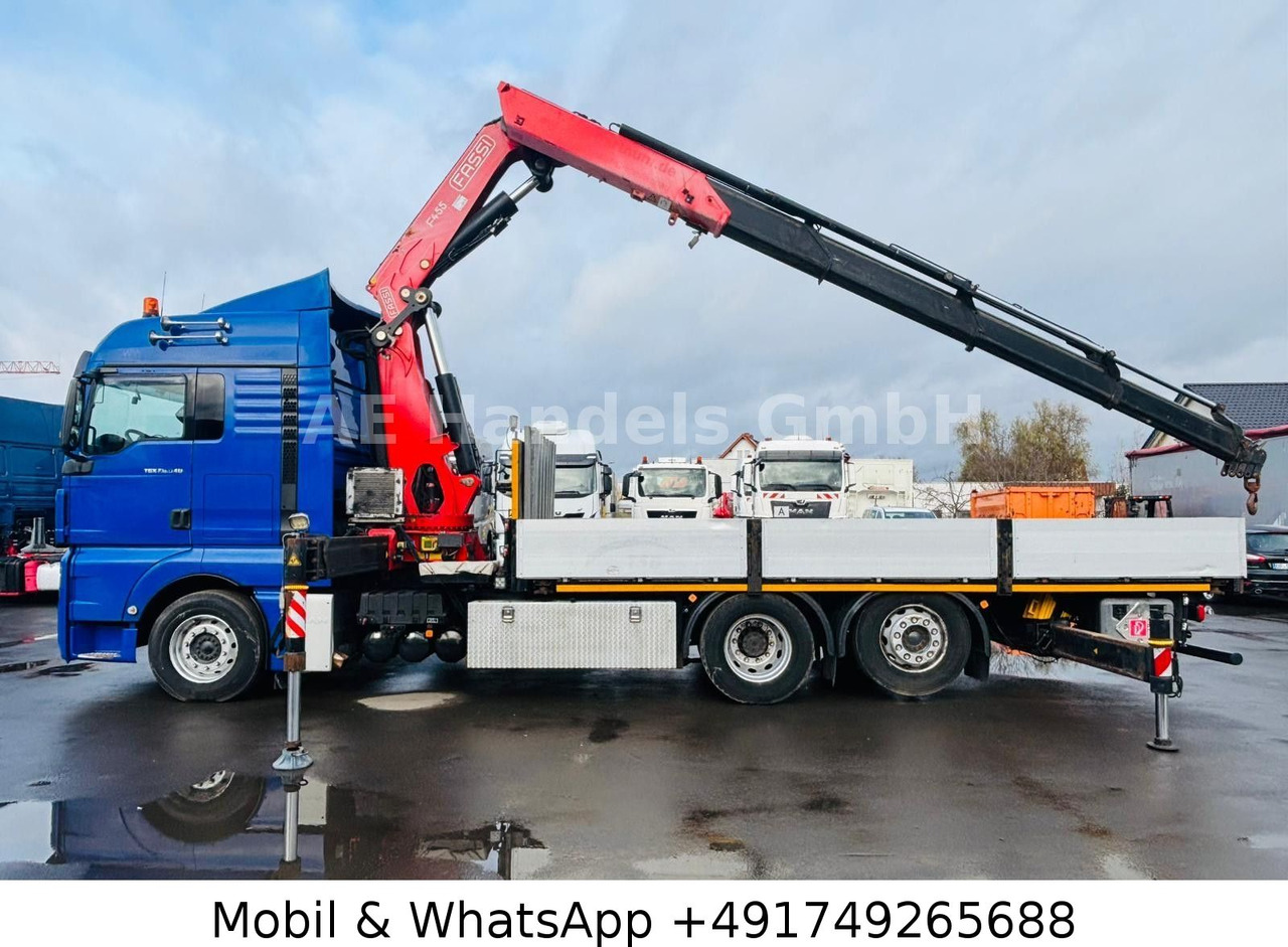 MAN TGX 26.540 XLX BL 6x2 FASSI F455 *Funk/Lenk+Lift - משאית צד נופל/ שטוחה, משאית מנוף: תמונה 3 MAN TGX 26.540 XLX BL 6x2 FASSI F455 *Funk/Lenk+Lift - משאית צד נופל/ שטוחה, משאית מנוף: תמונה 3
