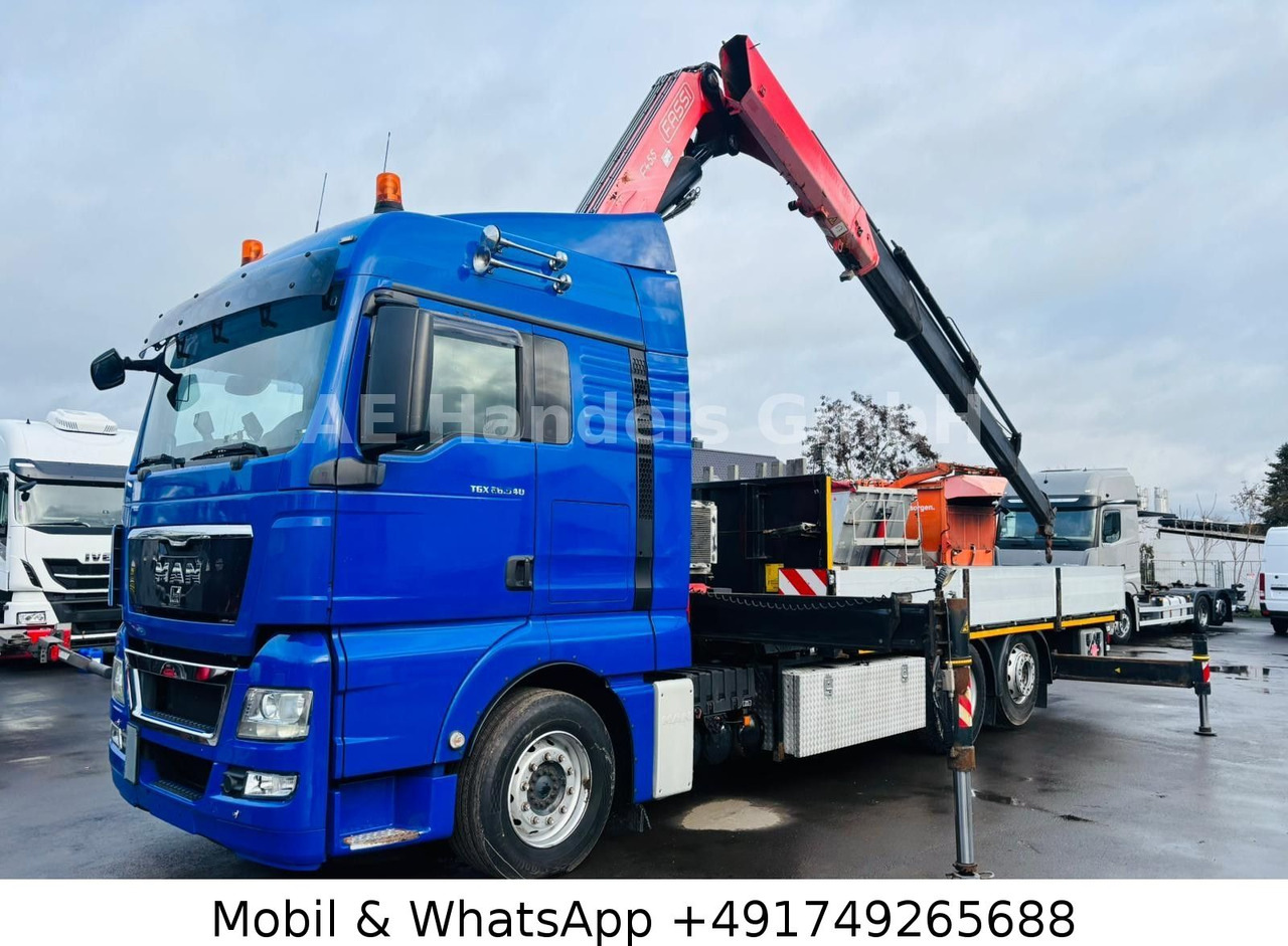 MAN TGX 26.540 XLX BL 6x2 FASSI F455 *Funk/Lenk+Lift - משאית צד נופל/ שטוחה, משאית מנוף: תמונה 2 MAN TGX 26.540 XLX BL 6x2 FASSI F455 *Funk/Lenk+Lift - משאית צד נופל/ שטוחה, משאית מנוף: תמונה 2